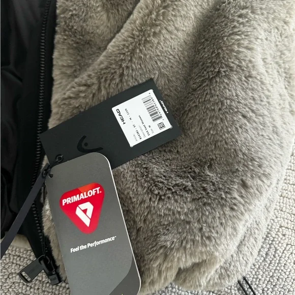 Lindsey Vonn Head Cozy Faux Fur Hooded Vest - Taupe - Picture 5 of 6